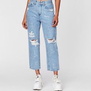 Carmar Denim Rhinestone Star Hermia 